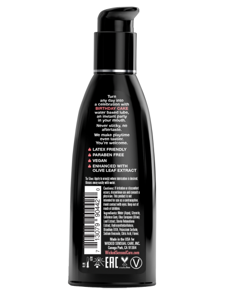 LUBRICANTE TARTA DE CUMPLEAÑOS WICKED 60ML
