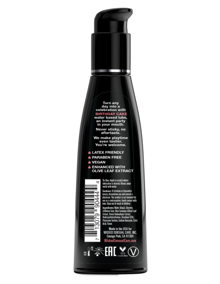 LUBRICANTE TARTA DE CUMPLEAÑOS WICKED 120ML