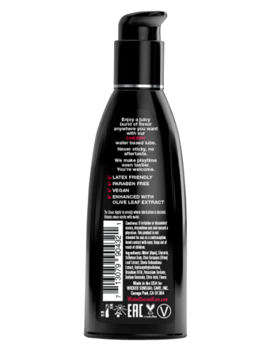 LUBRICANTE WICKED AQUA SABOR CEREZA 60ML