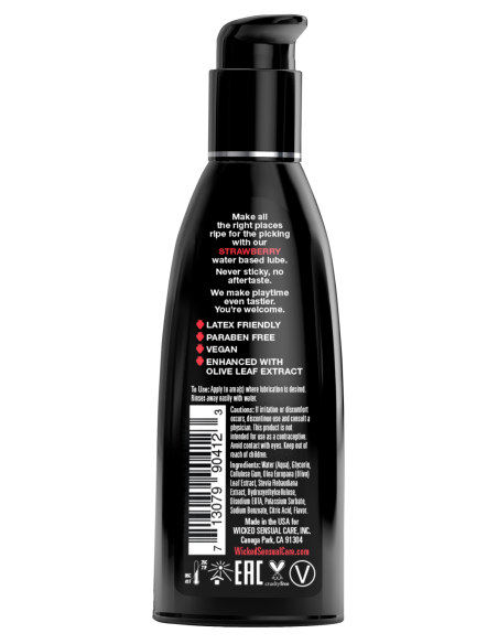 WICKED AQUA LUBRICANTE SABOR FRESA 60ML
