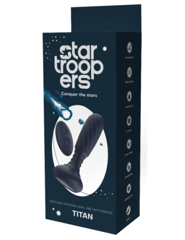 STARTROOPERS TITAN VIBRATING ANAL VIBE WITH REMOTE