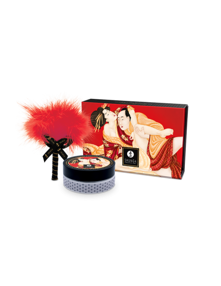 SHUNGA KISSABLE MASSAGE POWDER SPARKLING STRAWBERRY WINE