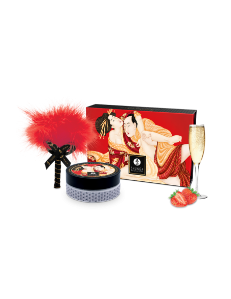 SHUNGA POLVO DE MASAJE BESABLE VINO ESPUMOSO DE FRESA