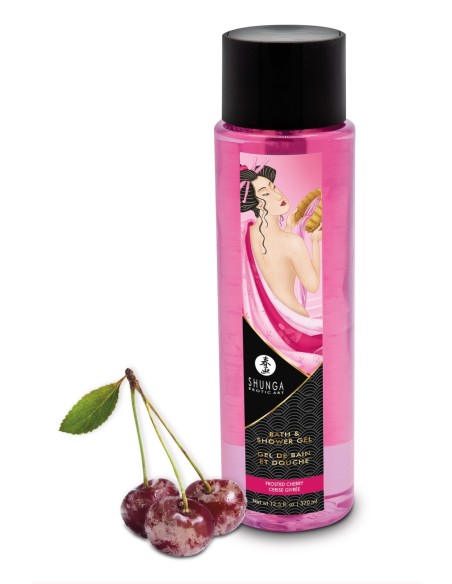 SHUNGA GEL DE BAÑO Y DUCHA KISSABLE CEREZA ESCARCHADA 370 ML
