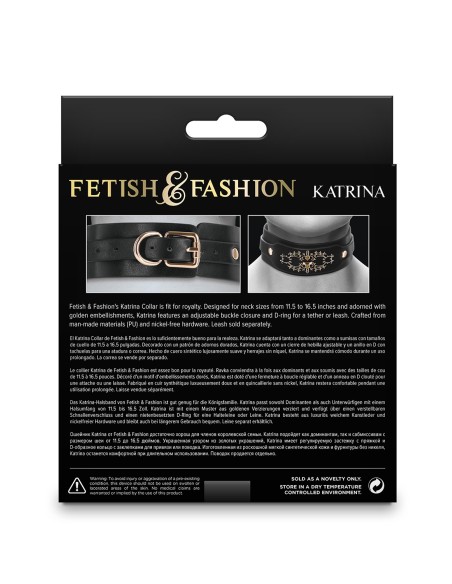 FETISH & FASHION KATRINA COLLAR BLACK