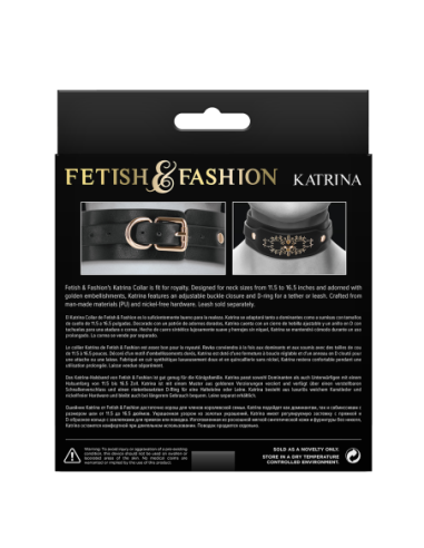FETISH & FASHION KATRINA COLLAR BLACK