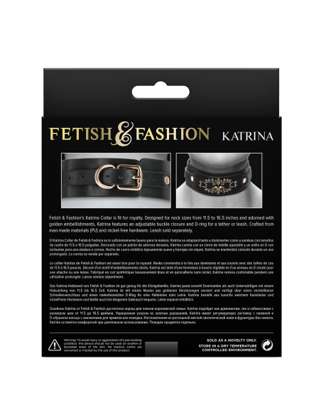 FETISH & FASHION KATRINA COLLAR BLACK