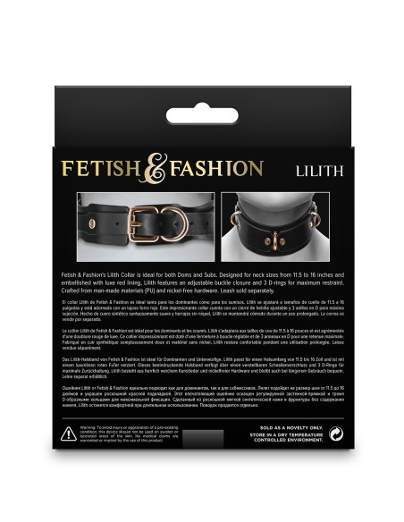 FETICHE & MODA LILITH COLLAR NEGRO