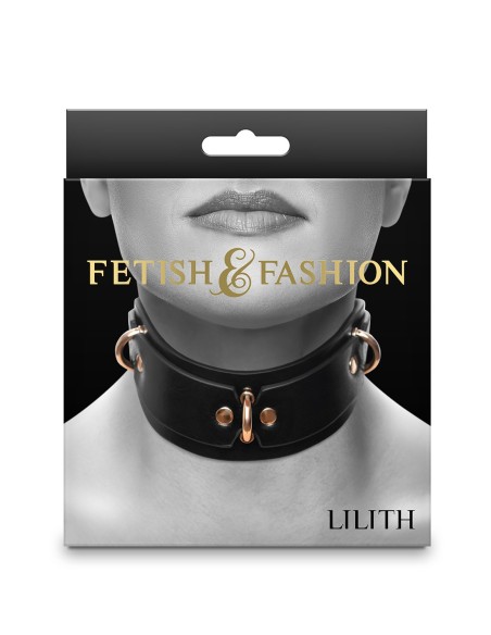 FETISH & FASHION LILITH COLLAR BLACK