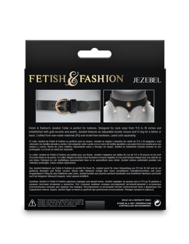 FETICHE & MODA JEZABEL COLLAR NEGRO