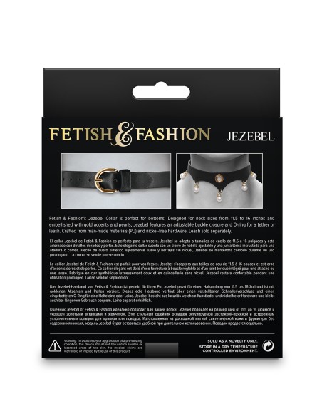FETISH & FASHION JEZEBEL COLLAR BLACK