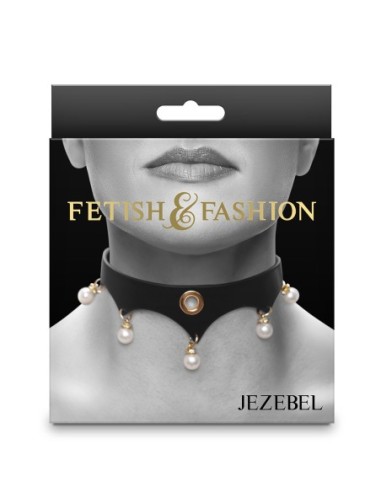 FETISH & FASHION JEZEBEL COLLAR BLACK