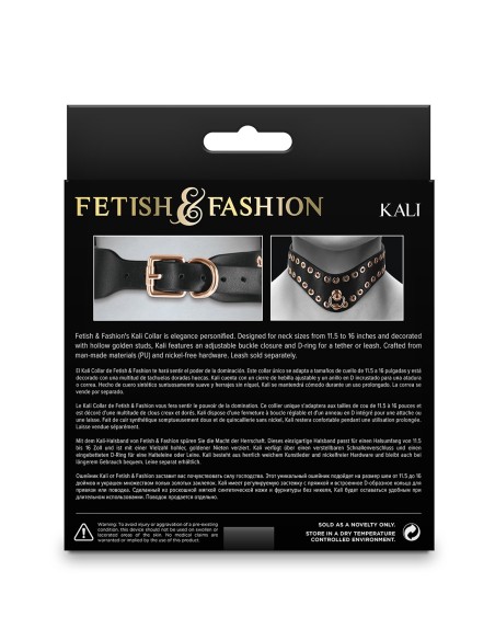 FETICHE & MODA KALI COLLAR NEGRO