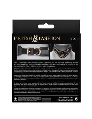 FETISH & FASHION KALI COLLAR BLACK