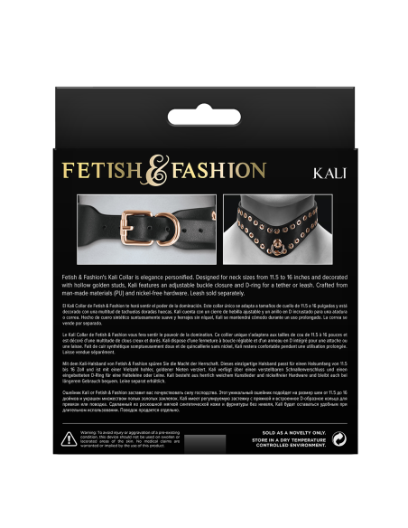 FETISH & FASHION KALI COLLAR BLACK