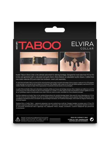 FETICHE & MODA ELVIRA COLLAR NEGRO