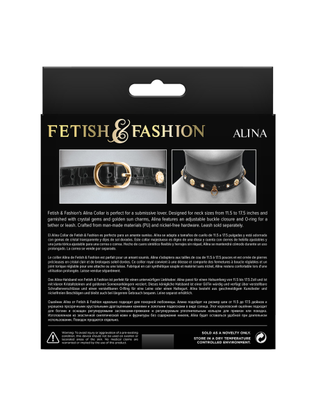FETICHE & MODA ALINA COLLAR NEGRO