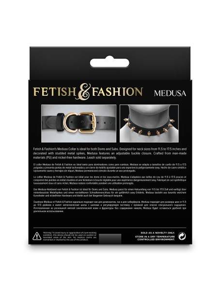 FETICHE & MODA MEDUSA COLLAR NEGRO