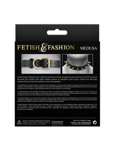 FETICHE & MODA MEDUSA COLLAR NEGRO