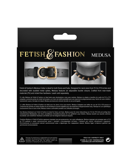 FETICHE & MODA MEDUSA COLLAR NEGRO