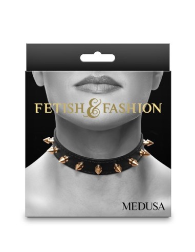 FETICHE & MODA MEDUSA COLLAR NEGRO