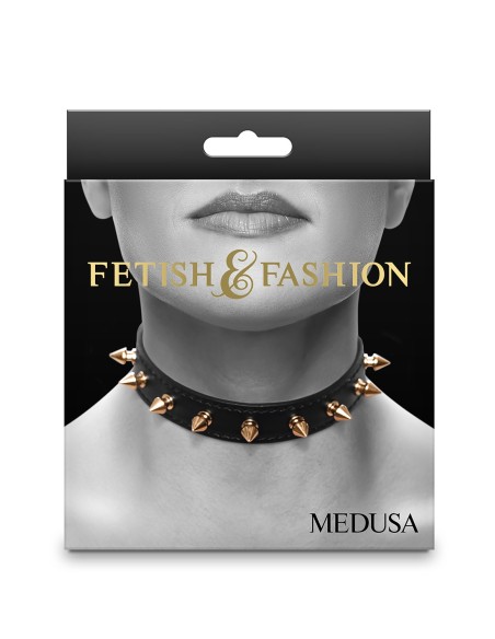 FETICHE & MODA MEDUSA COLLAR NEGRO