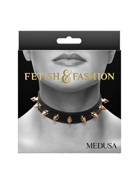 FETICHE & MODA MEDUSA COLLAR NEGRO