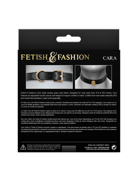 FETISH & FASHION CARA COLLAR BLACK