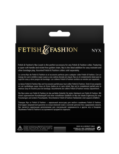 FETICHE & MODA NYX CORREA NEGRO
