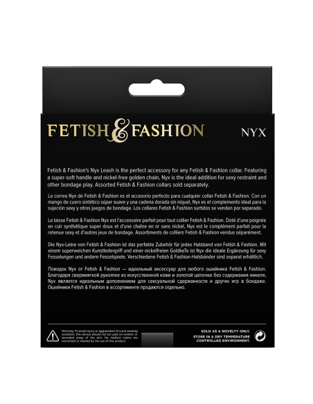FETICHE & MODA NYX CORREA NEGRO