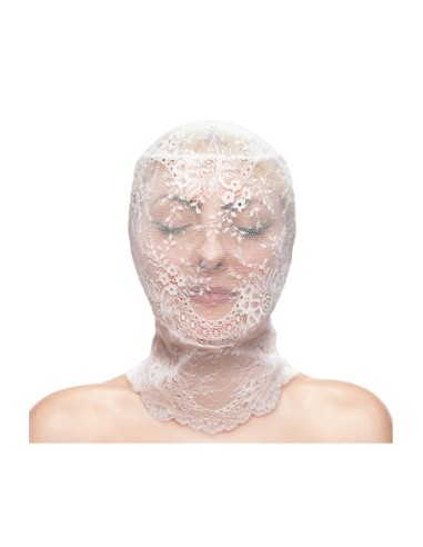 FETISH & FASHION LACE HOOD WHITE