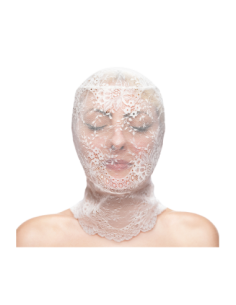 FETICHE & MODA CAPUCHA DE ENCAJE BLANCO 2