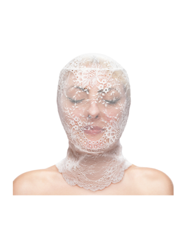 FETICHE & MODA CAPUCHA DE ENCAJE BLANCO