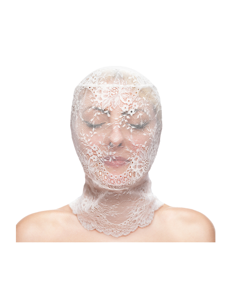 FETICHE & MODA CAPUCHA DE ENCAJE BLANCO