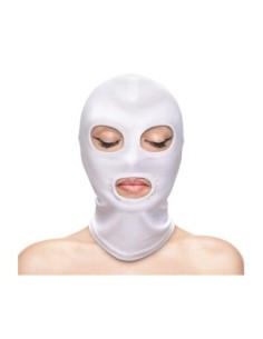 FETISH & FASHION EYES & MOUTH HOOD WHITE