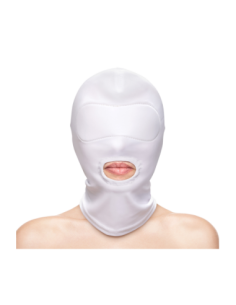 FETISH & FASHION MOUTH HOOD WHITE 2