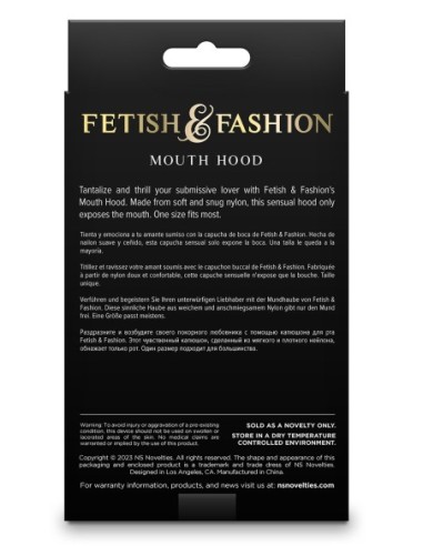 FETICHE & MODA CAPUCHA BOCA BLANCO