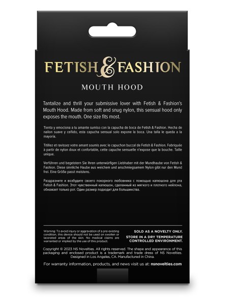 FETICHE & MODA CAPUCHA BOCA BLANCO