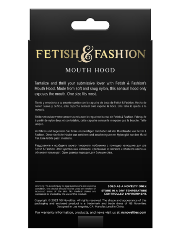 FETICHE & MODA CAPUCHA BOCA BLANCO