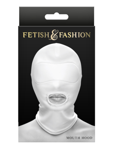 FETISH & FASHION MOUTH HOOD WHITE