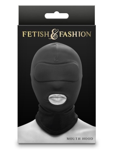 FETISH & FASHION MOUTH HOOD BLACK