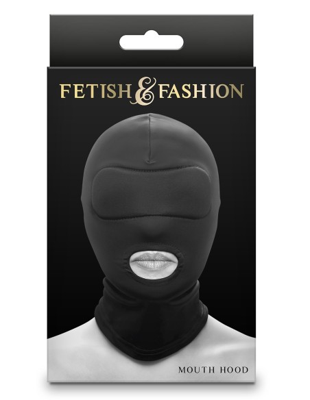 FETISH & FASHION MOUTH HOOD BLACK