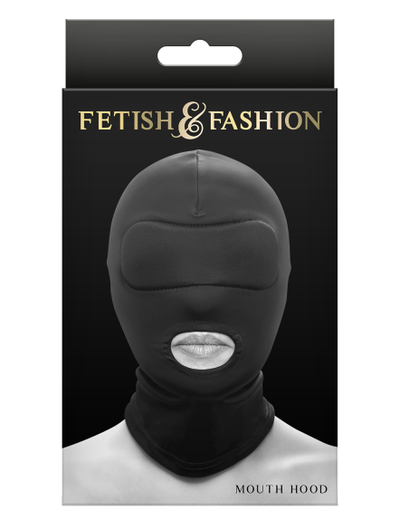 FETISH & FASHION MOUTH HOOD BLACK
