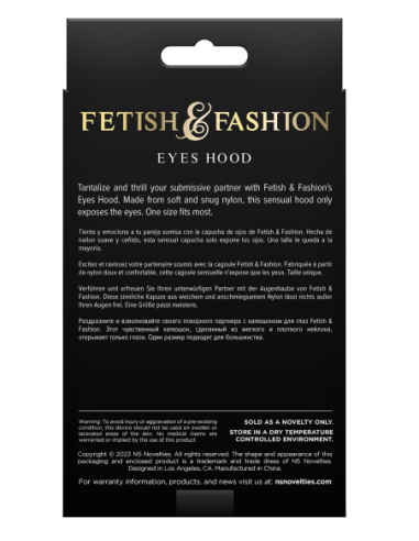 FETISH & FASHION EYES HOOD WHITE