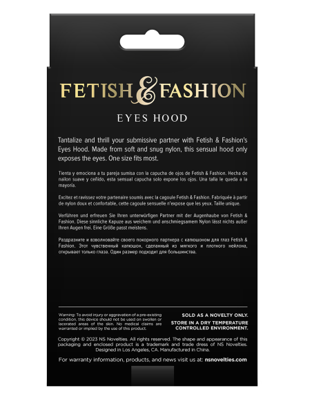 FETICHE & MODA OJOS CAPUCHA BLANCO