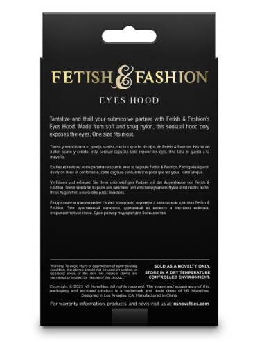 FETISH & FASHION EYES HOOD BLACK