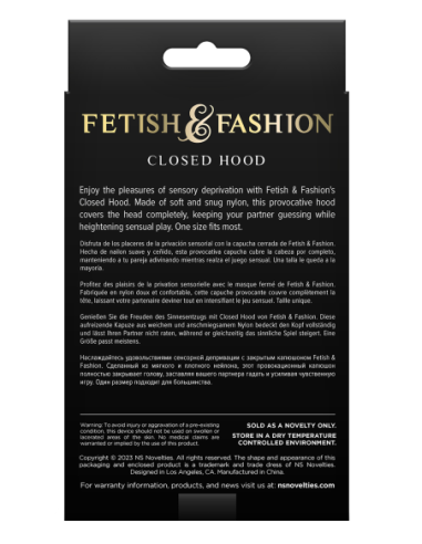 FETICHE & MODA CAPUCHA CERRADA BLANCO