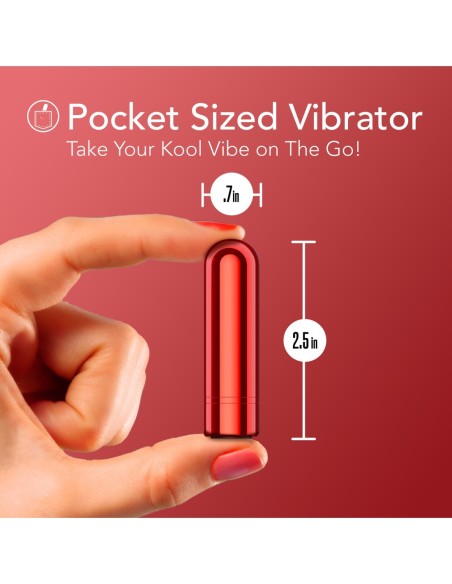 KOOL VIBES RECARGABLE MINI BULLET CEREZA