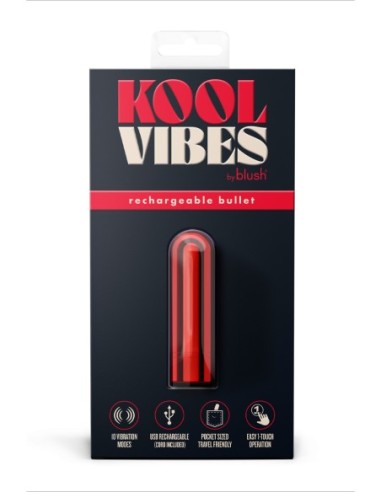 KOOL VIBES RECHARGEABLE MINI BULLET CHERRY