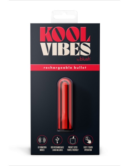 KOOL VIBES RECHARGEABLE MINI BULLET CHERRY